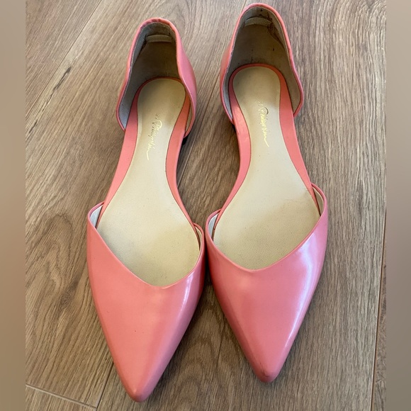 3.1 Phillip Lim D'orsay Flats in Coral - Picture 2 of 3